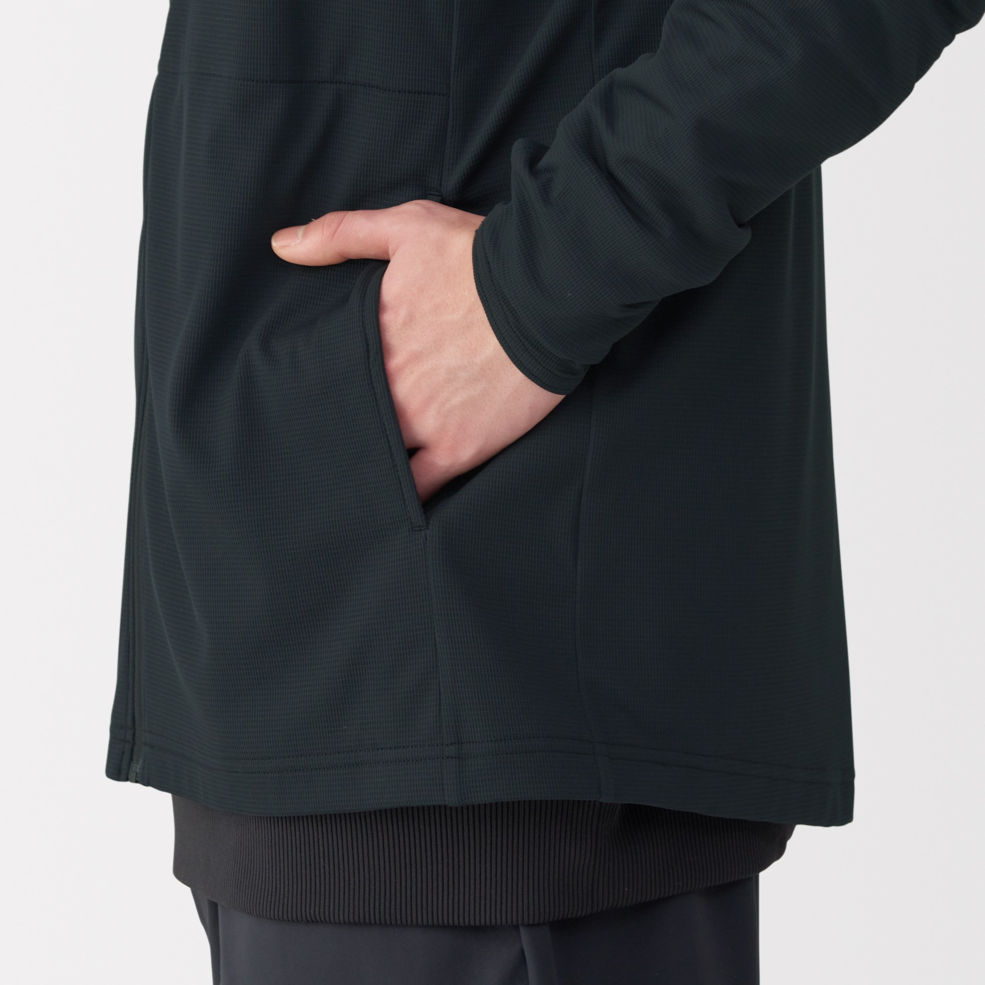 紳士　ＵＶカット乾きやすいポケッタブルジップパーカ