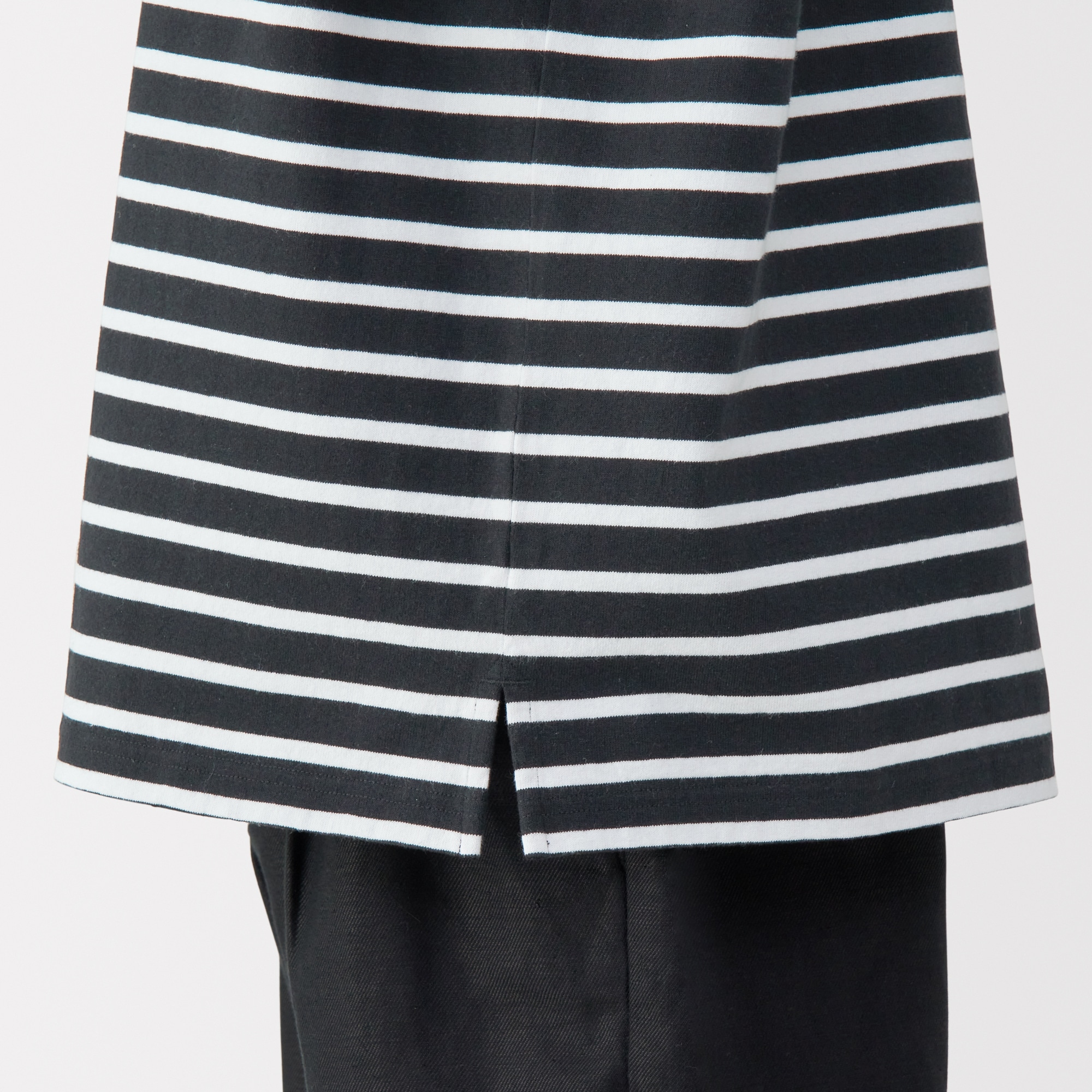 紳士　洗いざらし太番手ボートネック五分袖Ｔシャツ