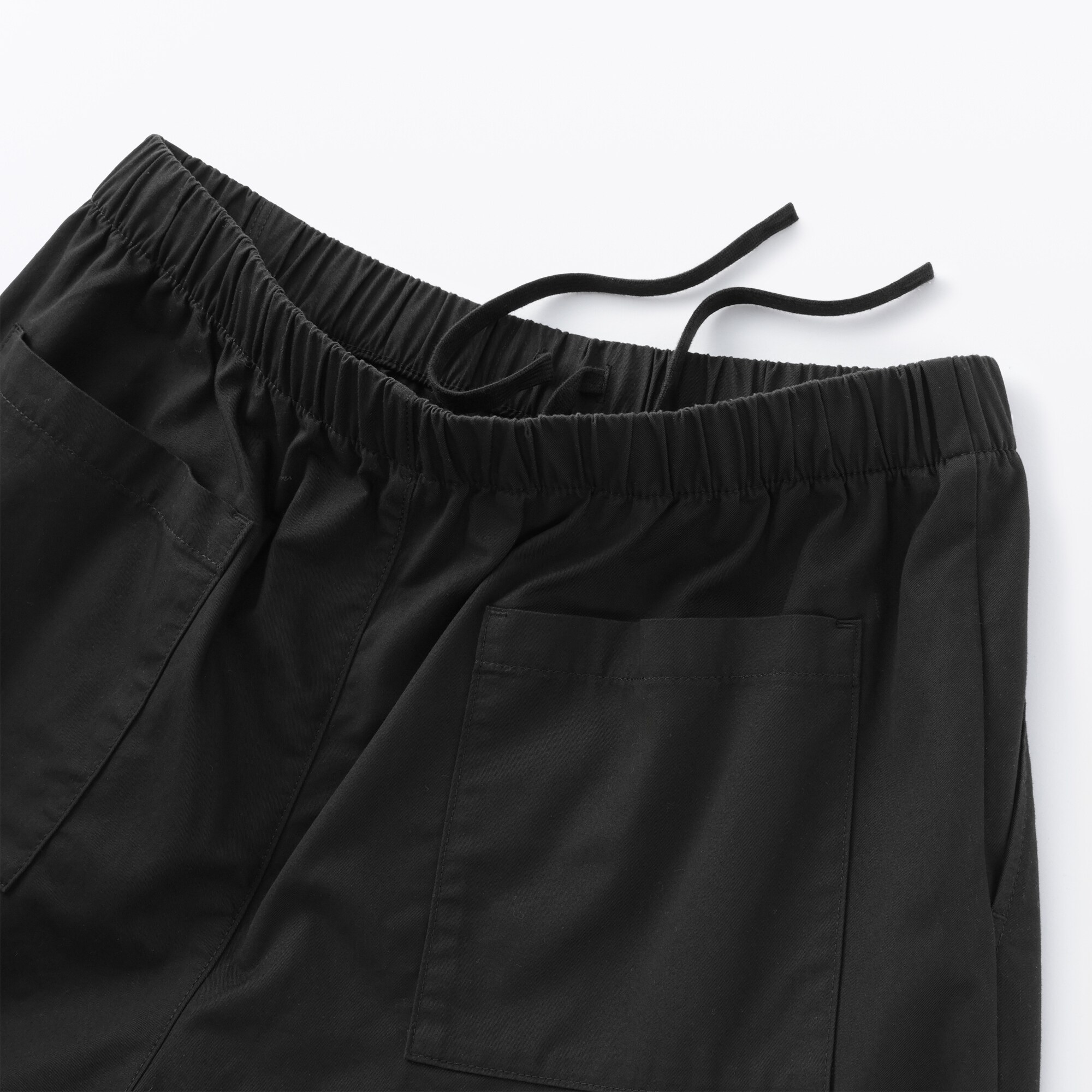 美品 MHL ファインコットンイージーパンツ 1 黒 美品 MHL ファインコットンイージーパンツ 1 黒