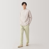 紳士　洗いざらしコットンイージーパンツ