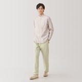 紳士　洗いざらしコットンイージーパンツ