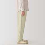 紳士　洗いざらしコットンイージーパンツ