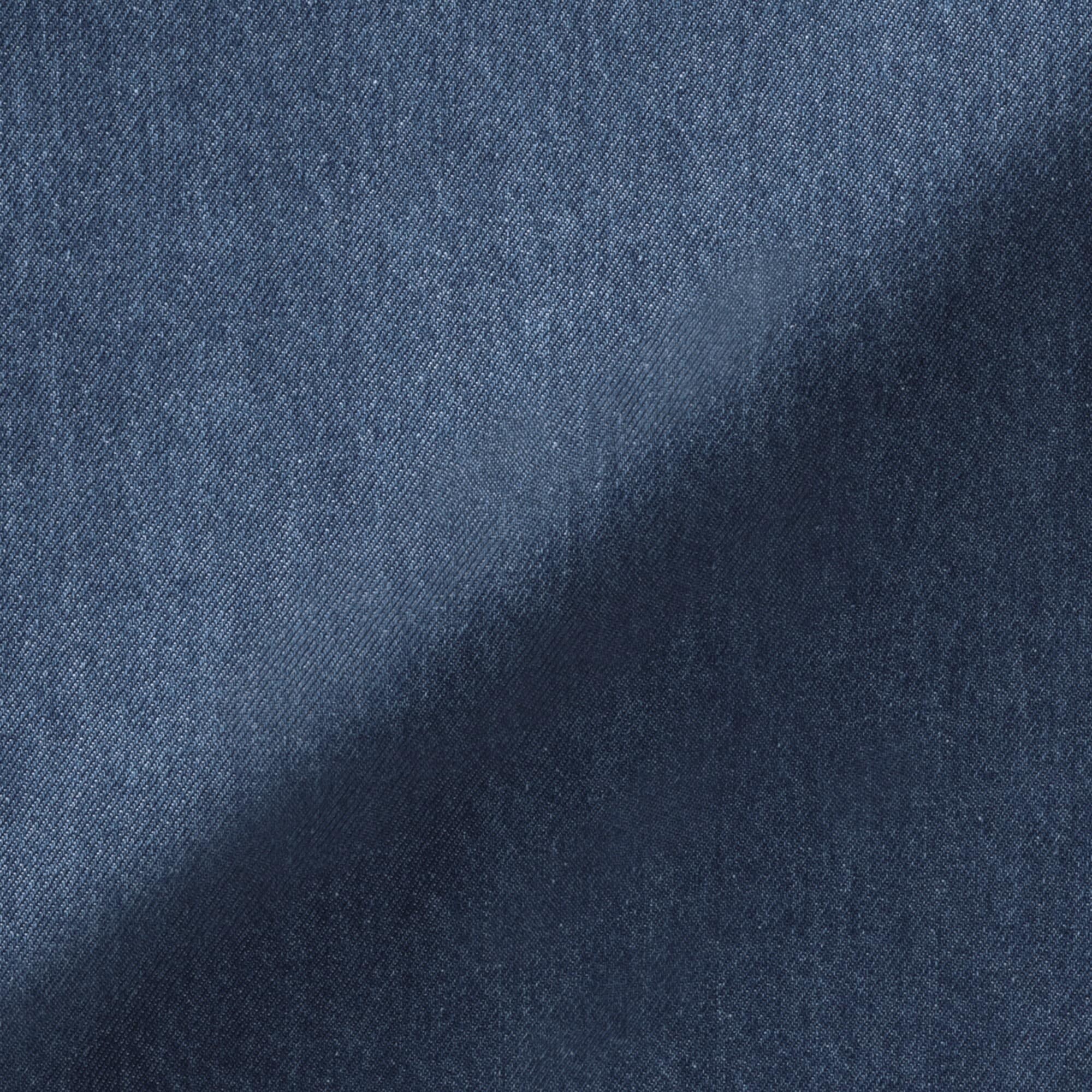 婦人　洗いざらし　デニムイージーテーパードパンツ