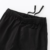 婦人　洗いざらし　コットンイージーテーパードパンツ