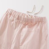 婦人　洗いざらし　コットンイージーテーパードパンツ