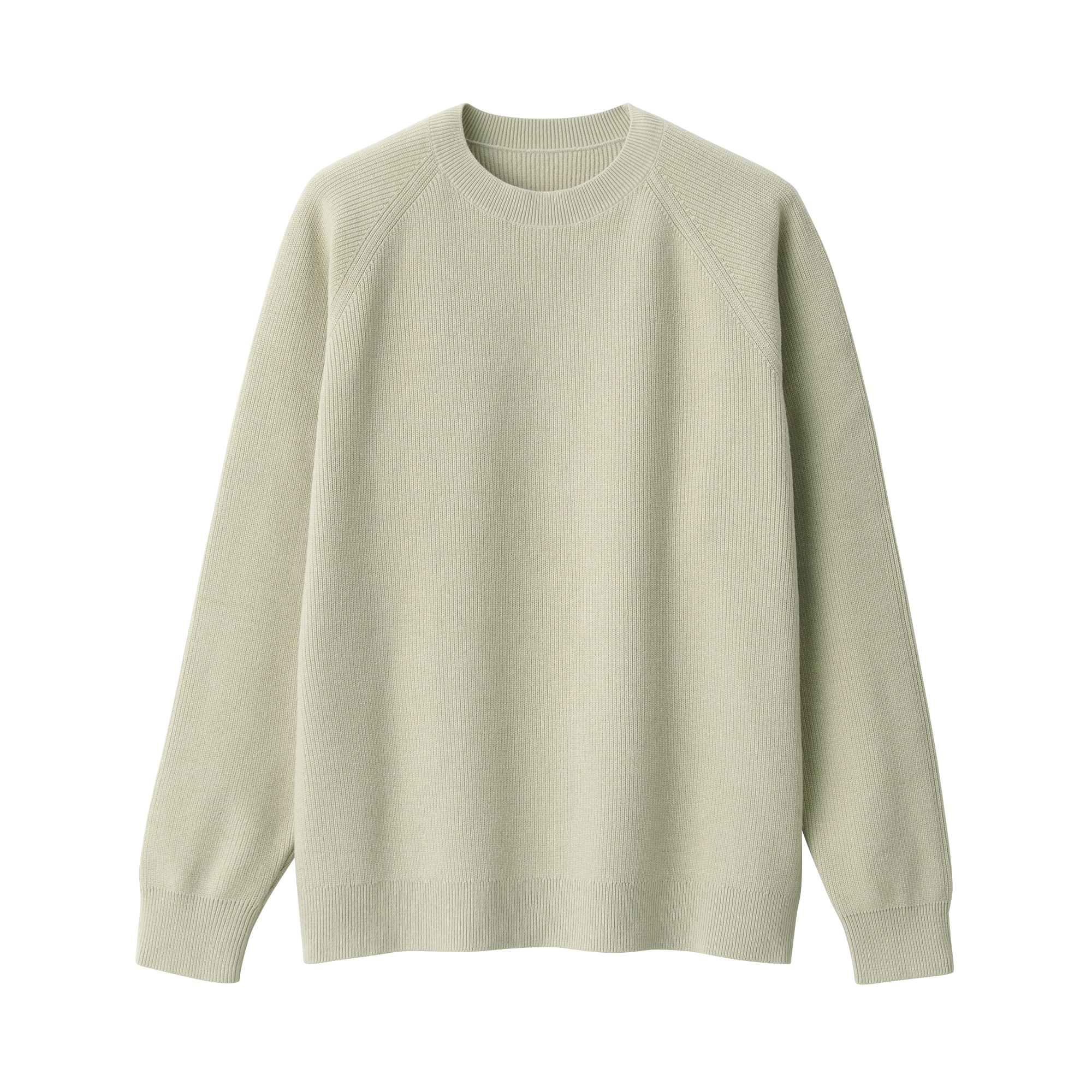 紳士 洗える畦編みクルーネックセーター | 無印良品