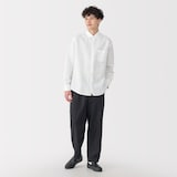 紳士　ヘンプコットン長袖シャツ