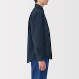 紳士　ヘンプコットン長袖シャツ