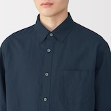 紳士　ヘンプコットン長袖シャツ