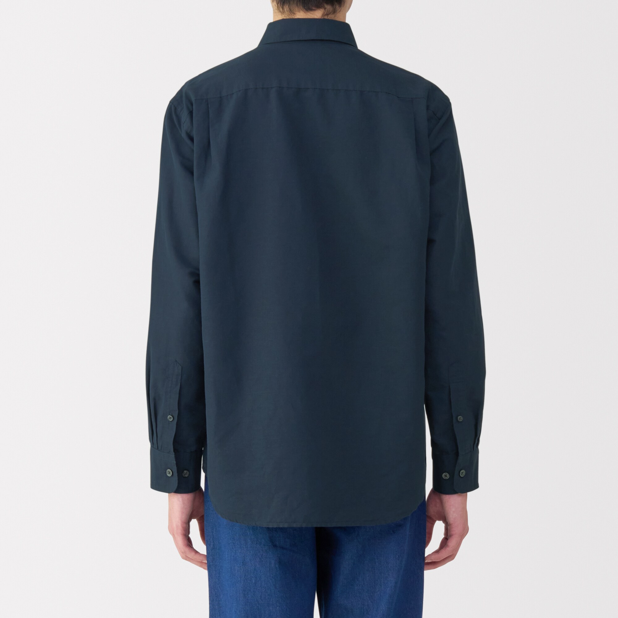 紳士　ヘンプコットン長袖シャツ