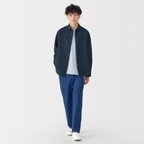 紳士　ヘンプコットン長袖シャツ