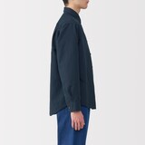 紳士　ヘンプコットン長袖シャツ