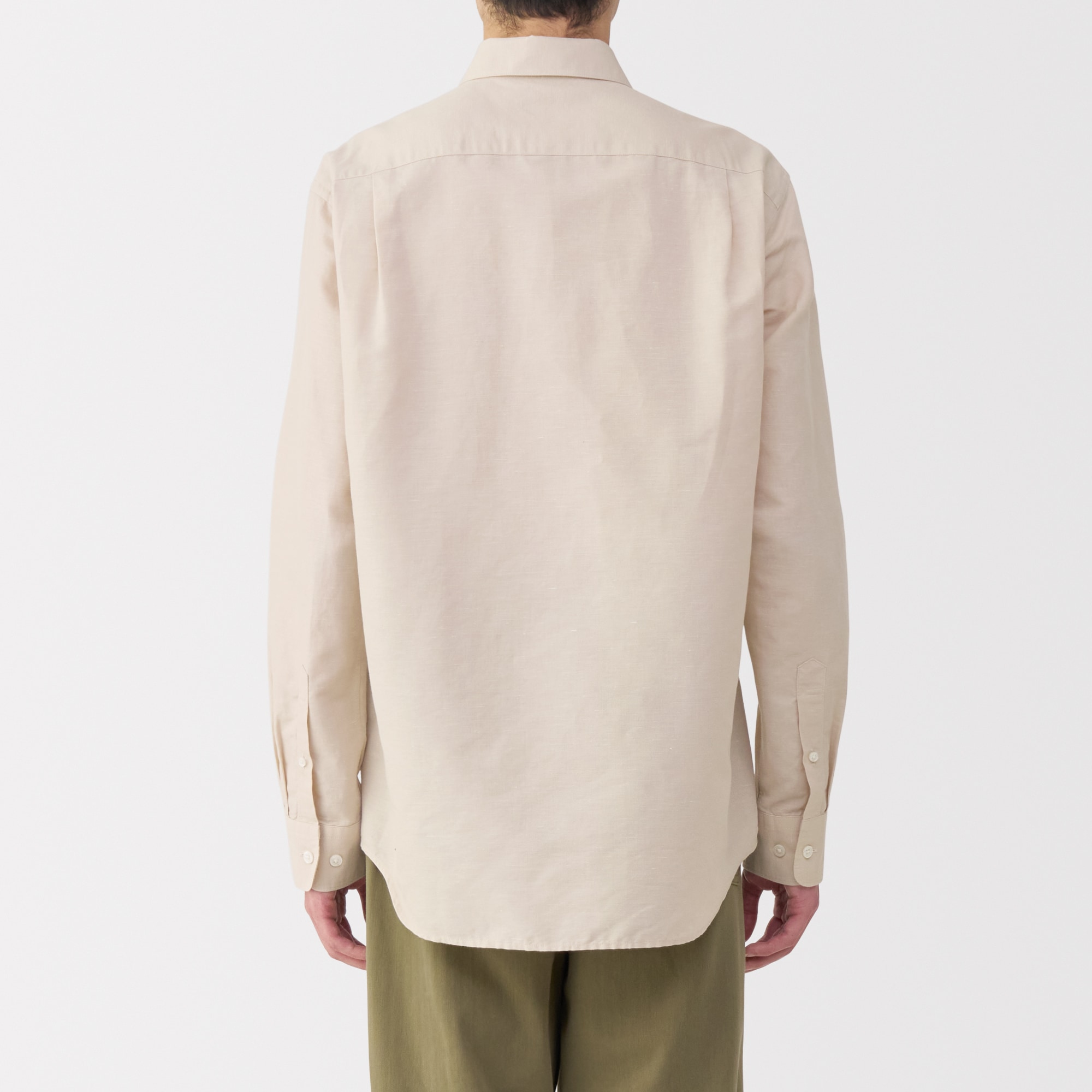 紳士 ヘンプコットン長袖シャツ | 無印良品