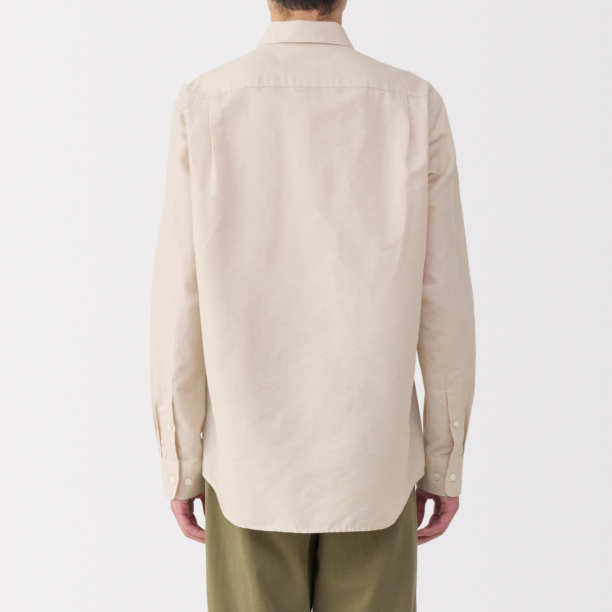 紳士 ヘンプコットン長袖シャツ | 無印良品