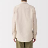 紳士　ヘンプコットン長袖シャツ