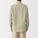 紳士　ヘンプコットン長袖シャツ