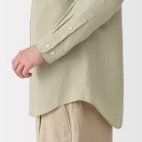 紳士　ヘンプコットン長袖シャツ