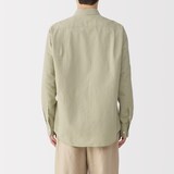 紳士　ヘンプコットン長袖シャツ