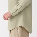 紳士　ヘンプコットン長袖シャツ