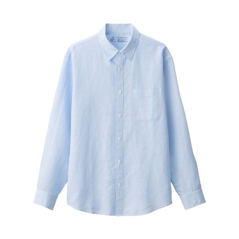 紳士 ヘンプコットン長袖シャツ | 無印良品 