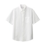 紳士　ヘンプコットン半袖シャツ