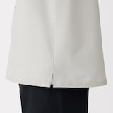 紳士　風を通すストレッチサッカーオープンカラー半袖シャツ