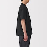 紳士　風を通すストレッチサッカーオープンカラー半袖シャツ