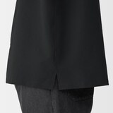 紳士　風を通すストレッチサッカーオープンカラー半袖シャツ