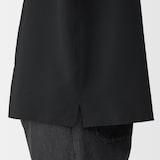 紳士　風を通すストレッチサッカーオープンカラー半袖シャツ