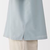 紳士　風を通すストレッチサッカーオープンカラー半袖シャツ