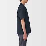 紳士　風を通すストレッチサッカーオープンカラー半袖シャツ