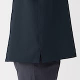 紳士　風を通すストレッチサッカーオープンカラー半袖シャツ