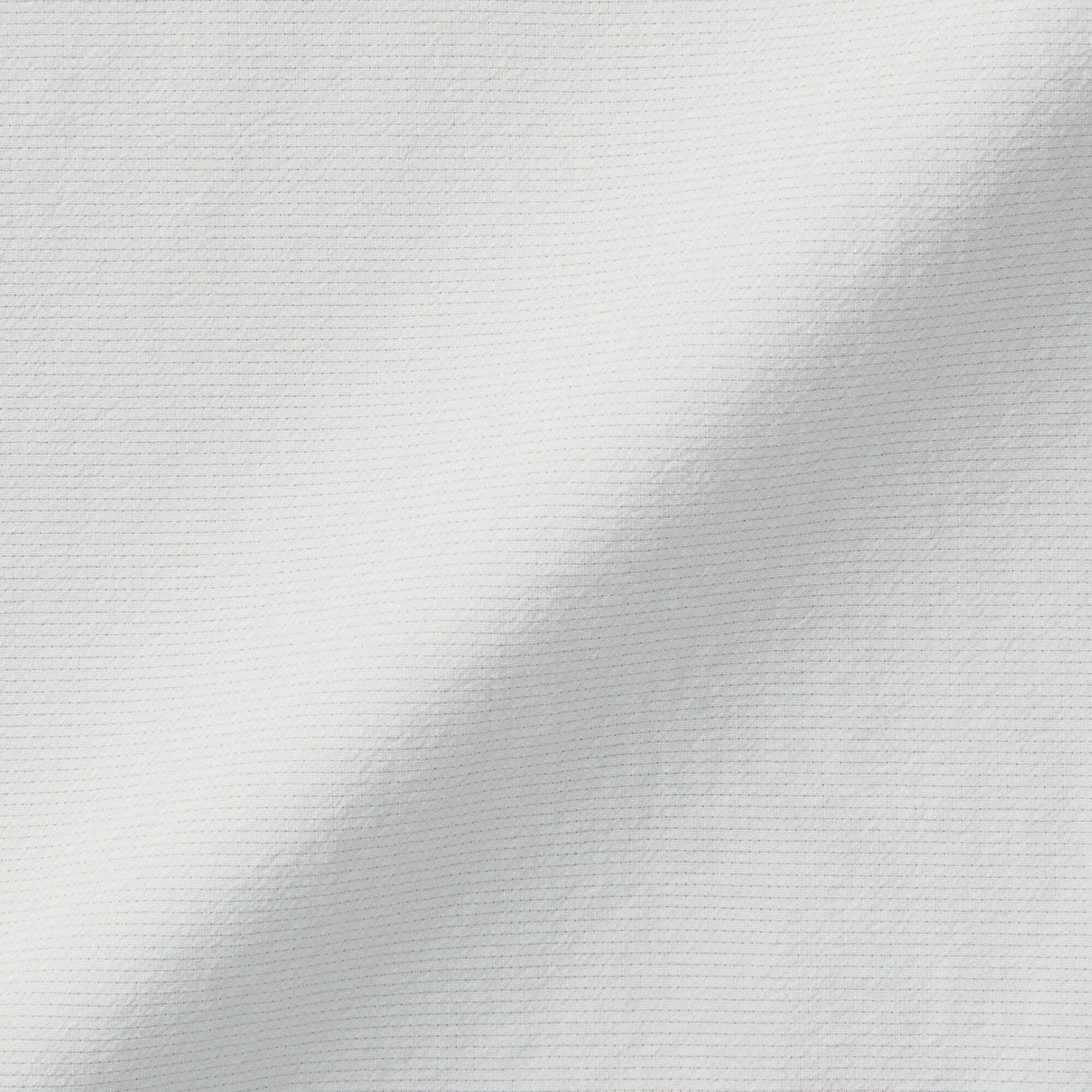 紳士　風を通す半袖布帛ポロシャツ