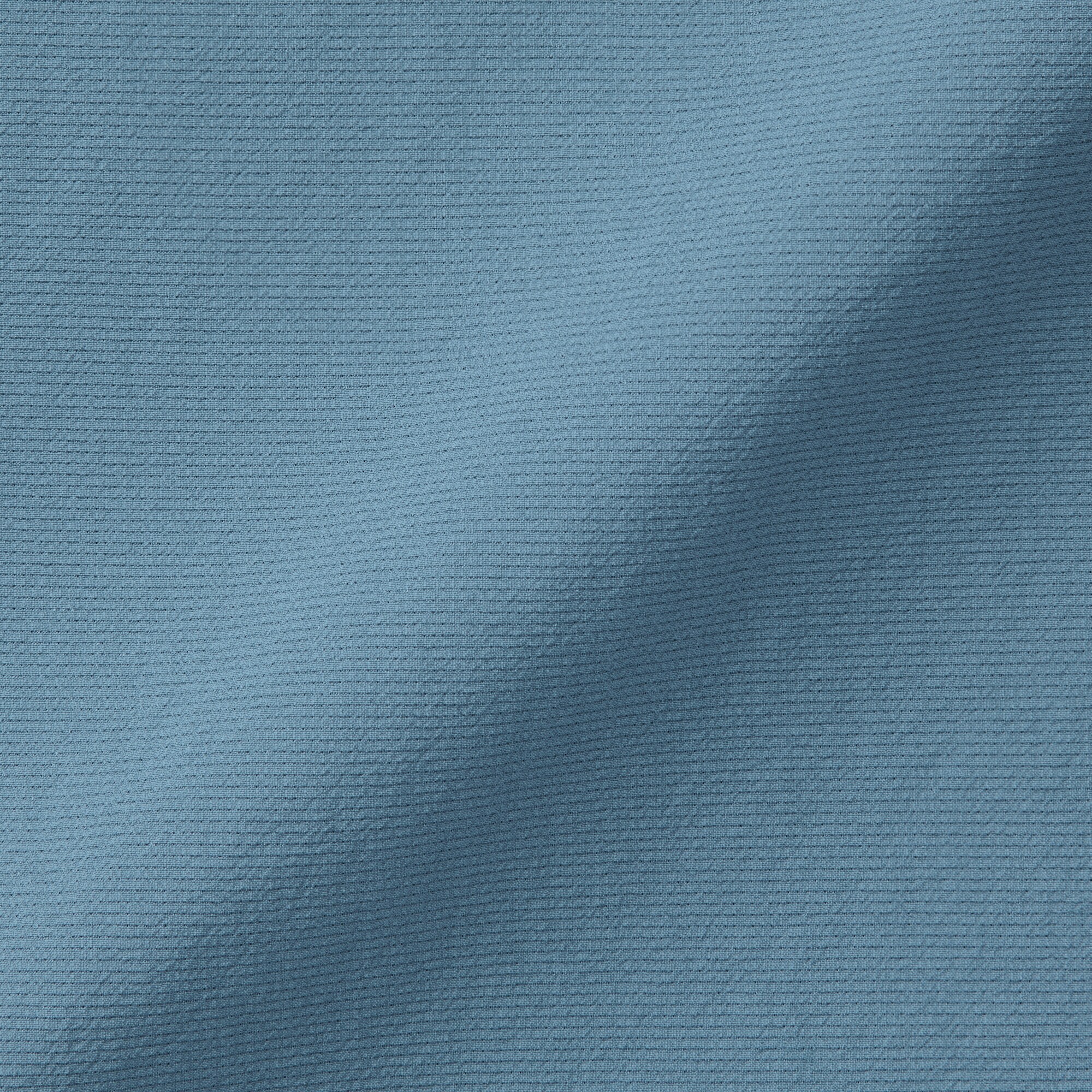 紳士　風を通す半袖布帛ポロシャツ