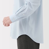 紳士　ノンアイロンセミワイドカラー長袖シャツ