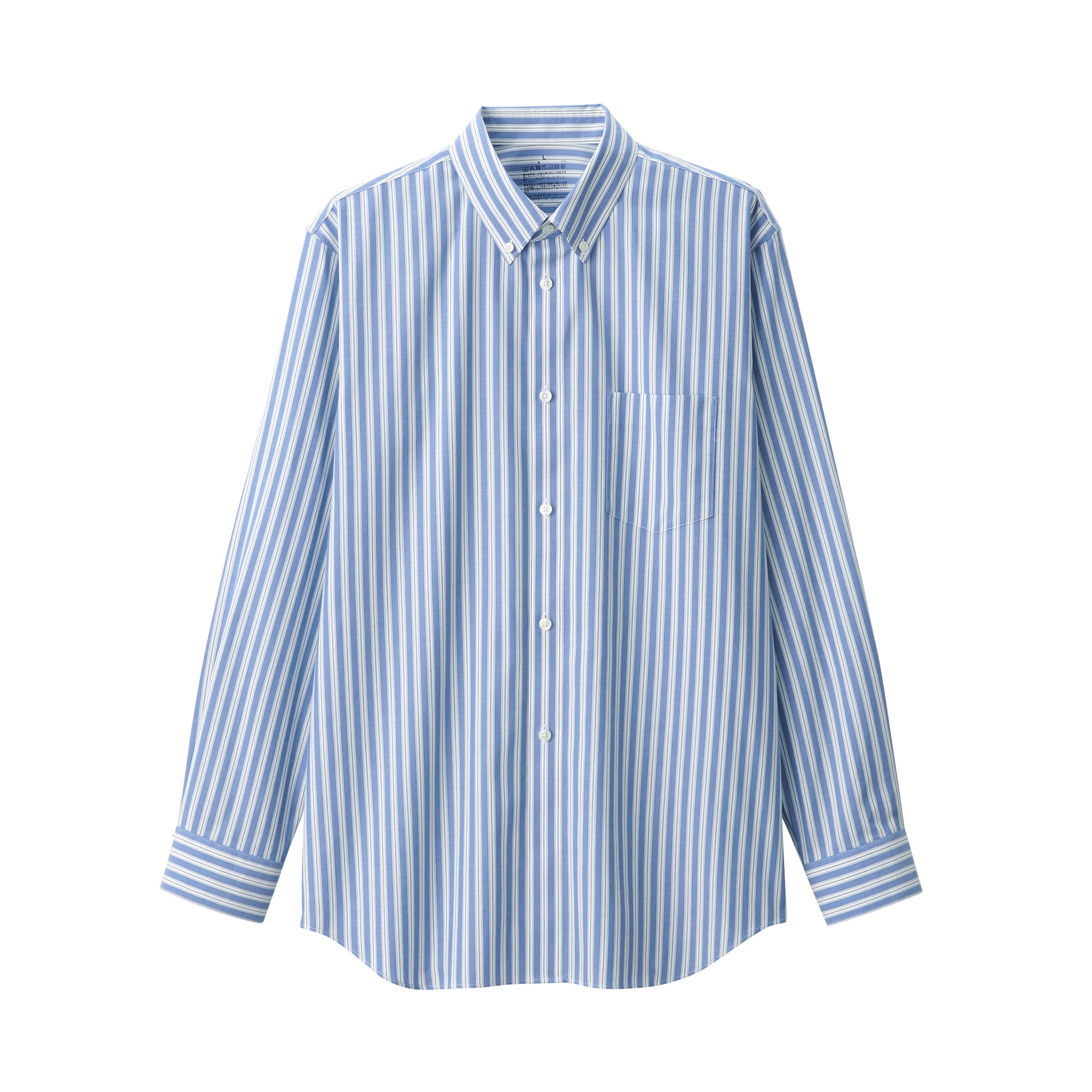 紳士　ノンアイロンボタンダウン長袖シャツ