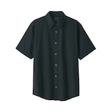 紳士　洗いざらしブロード半袖シャツ