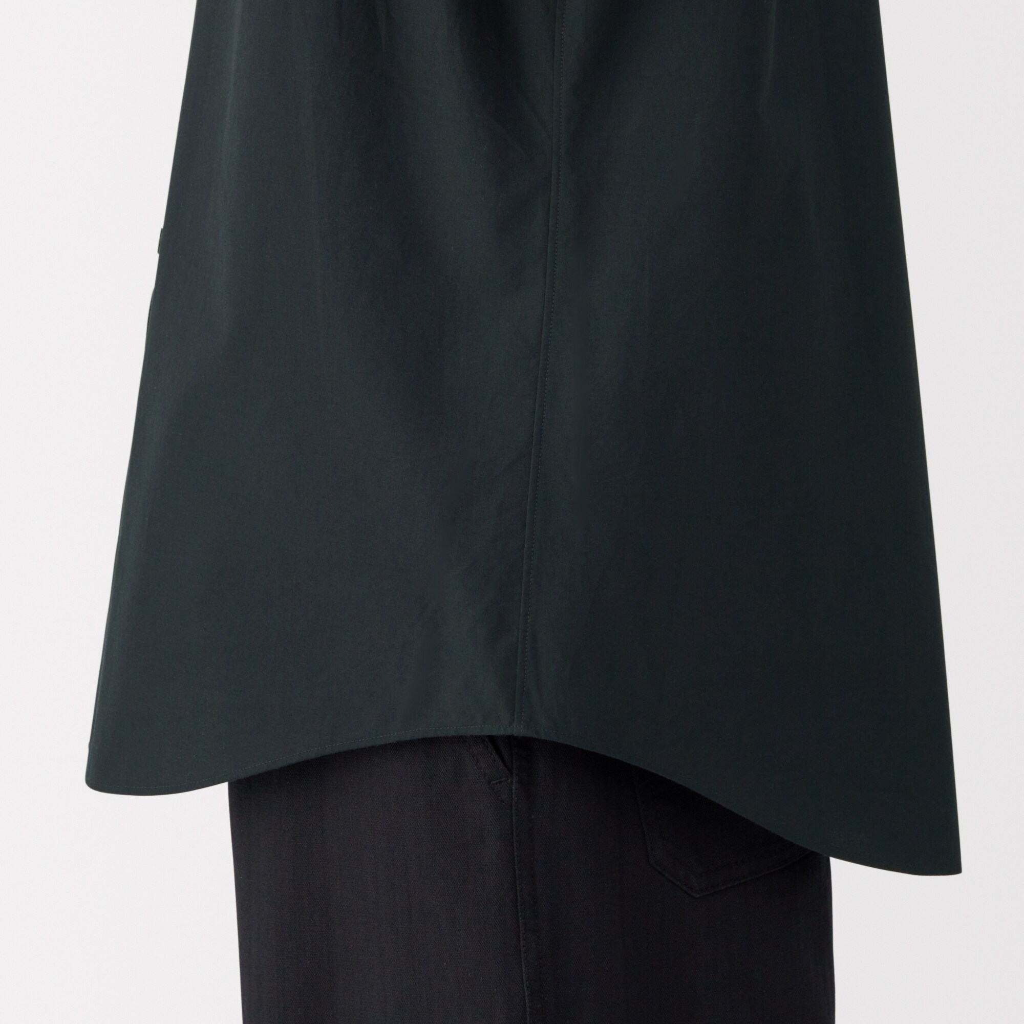 紳士　洗いざらしブロード半袖シャツ