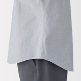 紳士　洗いざらしブロード半袖シャツ