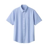 紳士　洗いざらしオックスボタンダウン半袖シャツ