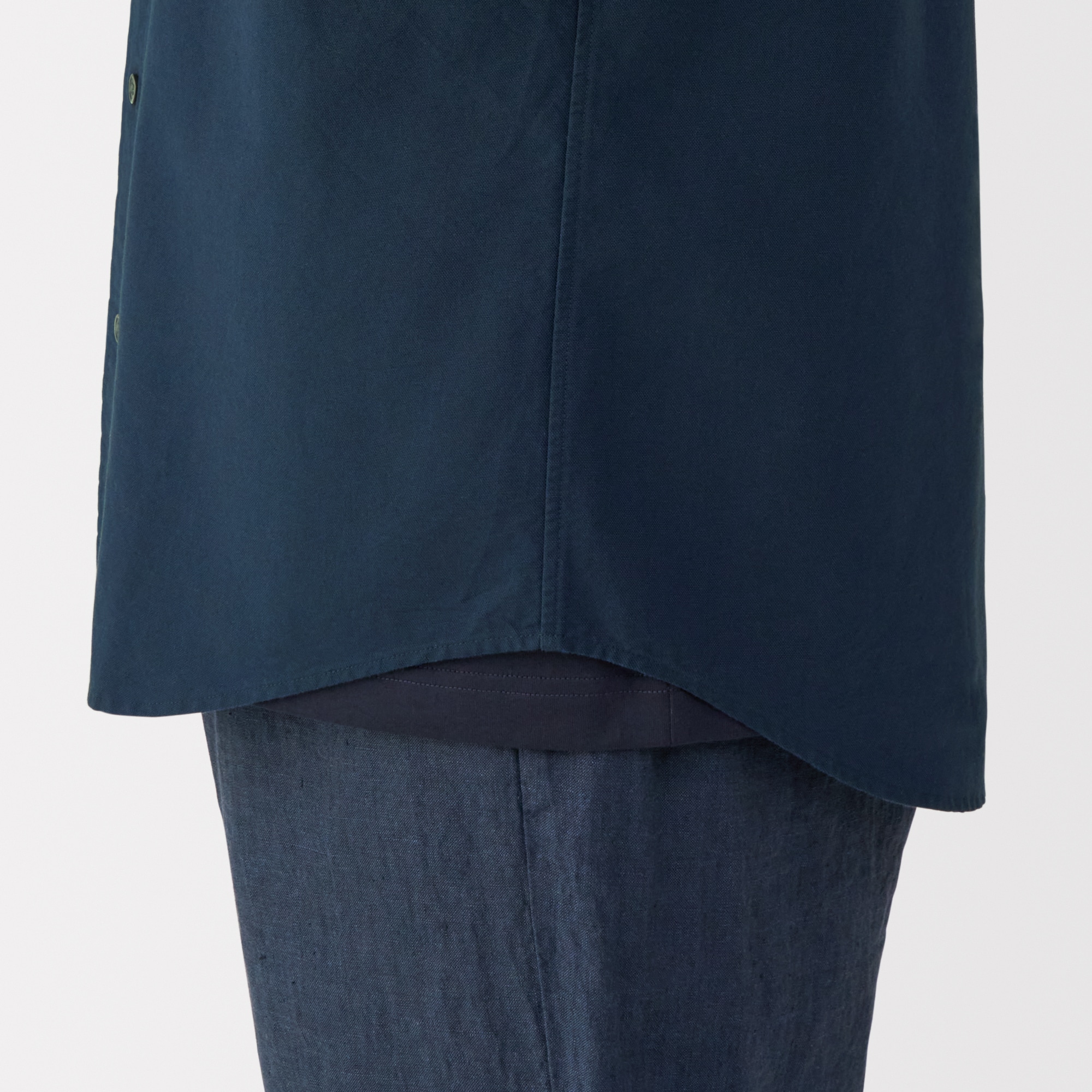 紳士　洗いざらしオックスボタンダウン半袖シャツ