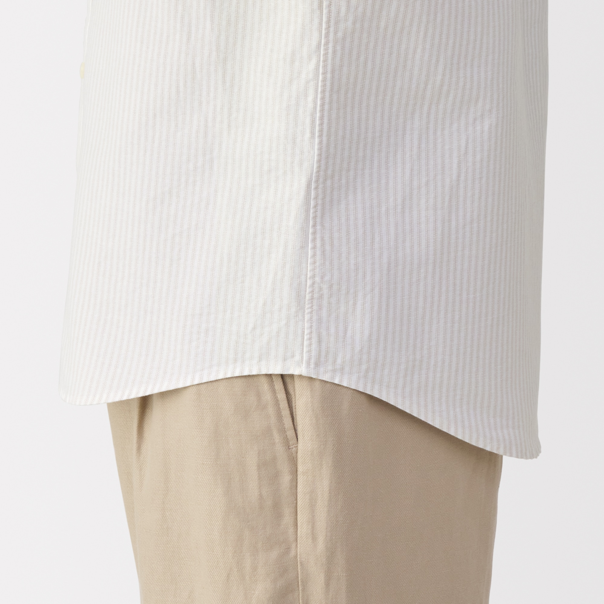 紳士　洗いざらしオックスボタンダウン半袖シャツ