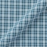 紳士　マドラスチェックオープンカラー半袖シャツ