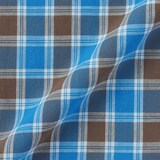 紳士　マドラスチェックオープンカラー半袖シャツ