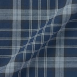 紳士　マドラスチェックオープンカラー半袖シャツ