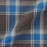 紳士　マドラスチェックオープンカラー半袖シャツ