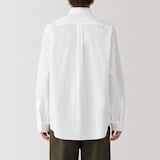 紳士　洗いざらしブロード長袖シャツ