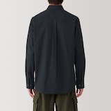 紳士　洗いざらしブロード長袖シャツ