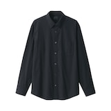 紳士　洗いざらしブロード長袖シャツ