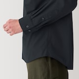 紳士　洗いざらしブロード長袖シャツ